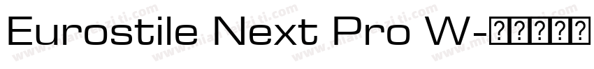 Eurostile Next Pro W字体转换